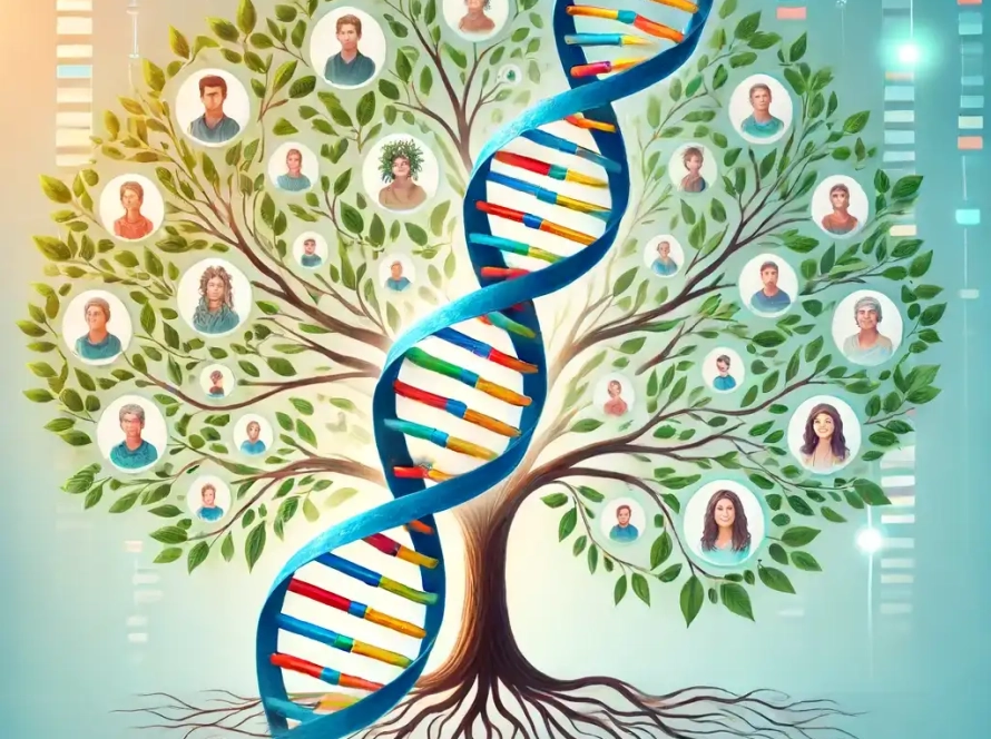 adn genealogía herederos